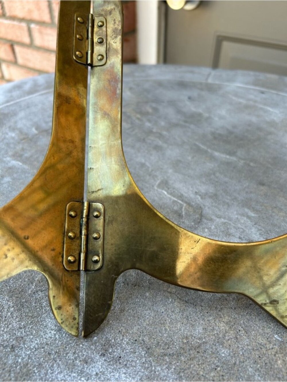 Brass Display Easel Stand - Gold Plate & Frame Holder - Picture 7 of 9